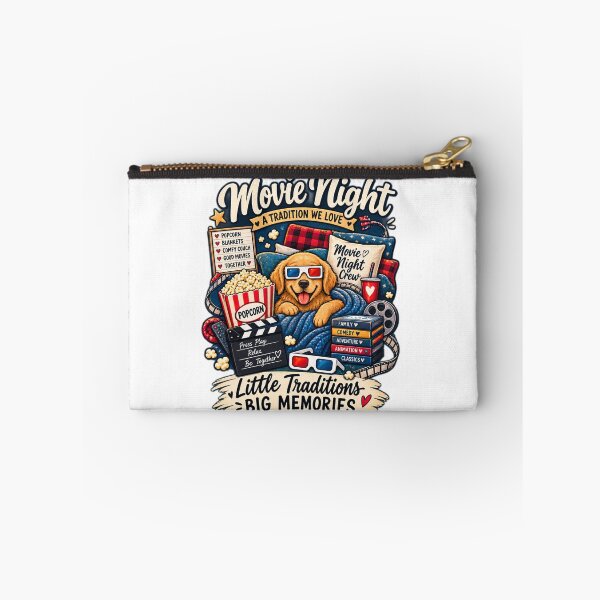 Item preview, Our Family Movie Night – Cozy Cinema Dog & Popcorn Lover designed and sold by alexcorporation.