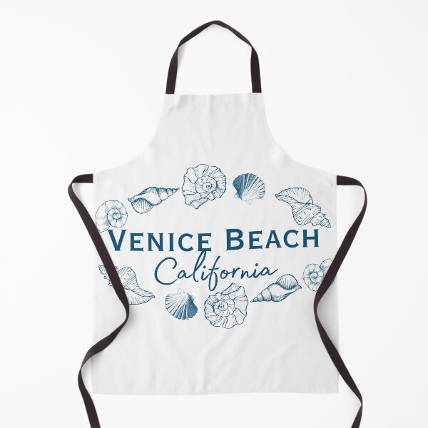 Item preview, Venice Beach California Elegant Seashell Wreath Coastal Typography designed and sold by DonnaRaine.