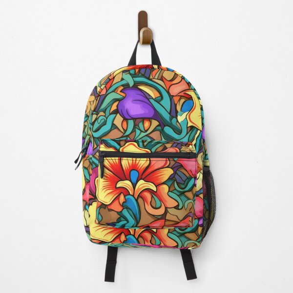Item preview, Art Nouveau Romantic Colorful Flowers And Leaves Art designed and sold by DEC02.