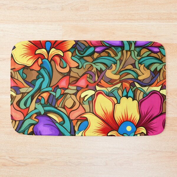 Item preview, Art Nouveau Romantic Colorful Flowers And Leaves Art designed and sold by DEC02.