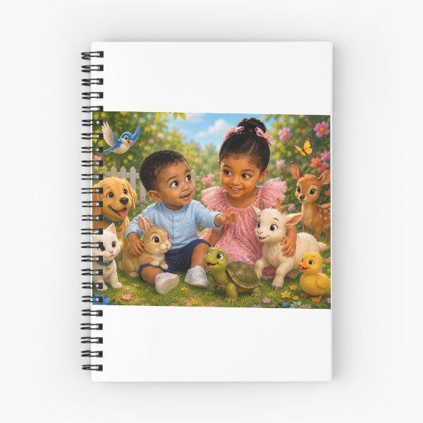 Item preview, Jouri and Harib with Their Animal Friends designed and sold by LumivaraGallery.
