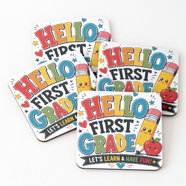 Item preview, Hello First Grade Cute Back to School Pencil and Apple designed and sold by Sunday.Supply.