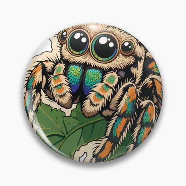 Item preview, Jumping Spider Portrait | Cute Jumping Spider Arachnid Doodle designed and sold by StickyGuys.