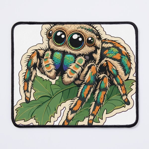 Item preview, Jumping Spider Portrait | Cute Jumping Spider Arachnid Doodle designed and sold by StickyGuys.