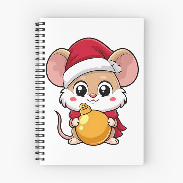 Item preview, Tiny Fluffy Christmas Mouse designed and sold by Retro Whimsy.