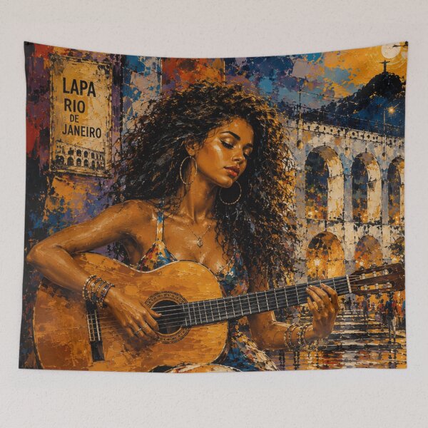 Item preview, Lapa Rio Guitar Dreams Original Art designed and sold by SHOCAMPOS DESIGNS .