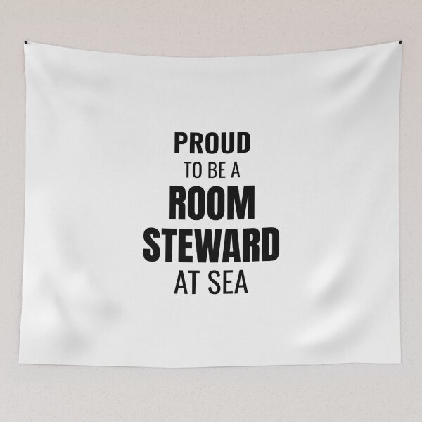Item preview, Proud to be a Room Steward at Sea (Black) designed and sold by ShipCrewNation.