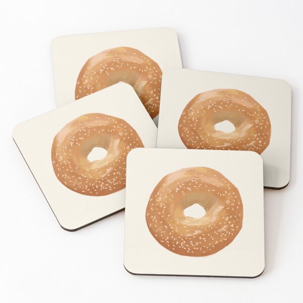 Item preview, Minimalist Bagel Illustration Print designed and sold by lyiris.