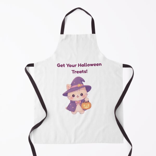 Item preview, Cute Halloween Witch Cat - Get Your Halloween Treats! designed and sold by Inka Moon Design.