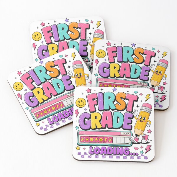 Item preview, First Grade Loading – Retro Y2K Back to School First Grader designed and sold by LifeProApperal.