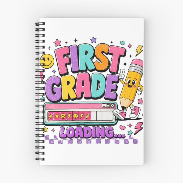 Item preview, First Grade Loading – Retro Y2K Back to School First Grader designed and sold by LifeProApperal.