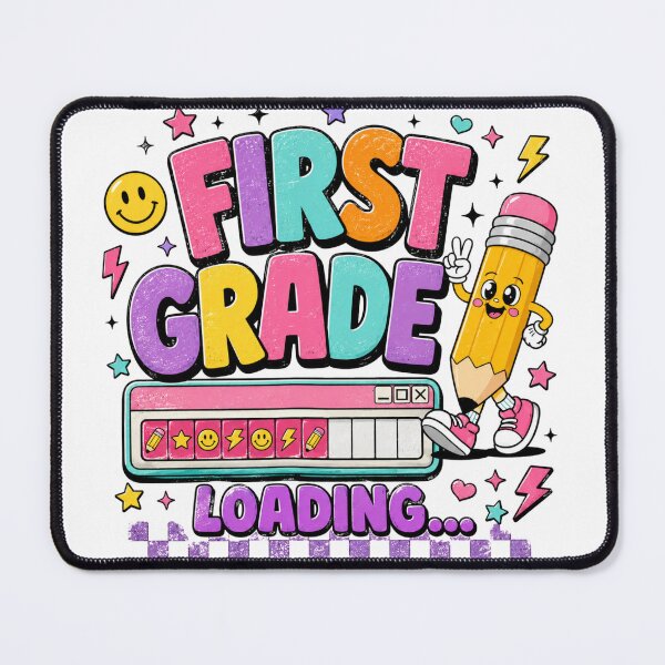 Item preview, First Grade Loading – Retro Y2K Back to School First Grader designed and sold by LifeProApperal.