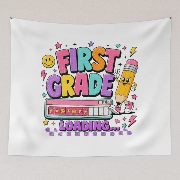 Item preview, First Grade Loading – Retro Y2K Back to School First Grader designed and sold by LifeProApperal.