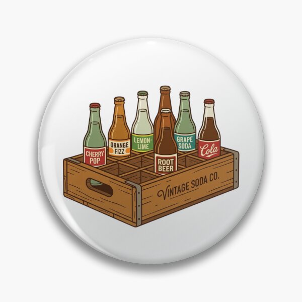 Item preview, Vintage Wooden Crate Soda Bottles Assortment designed and sold by ajamzbox.