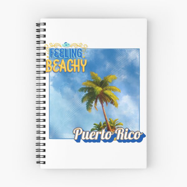 Item preview, Feeling Beachy Puerto Rico Retro Halftone Palm Tree Souvenir designed and sold by DonnaRaine.
