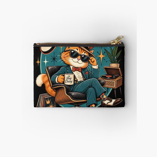 Item preview, Dapper Cat Retro Icon - Vintage Classy Feline designed and sold by Retro Rascals Co..