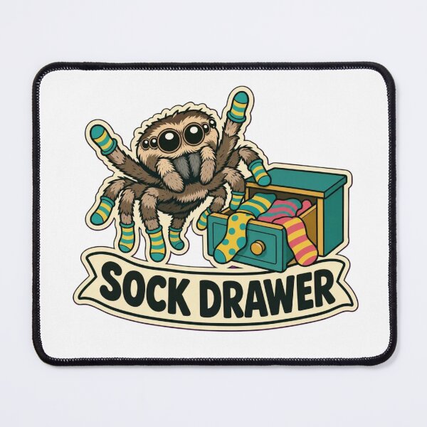 Item preview, Spider Sock Collection | Cute Jumping Spider Arachnid Doodle designed and sold by StickyGuys.