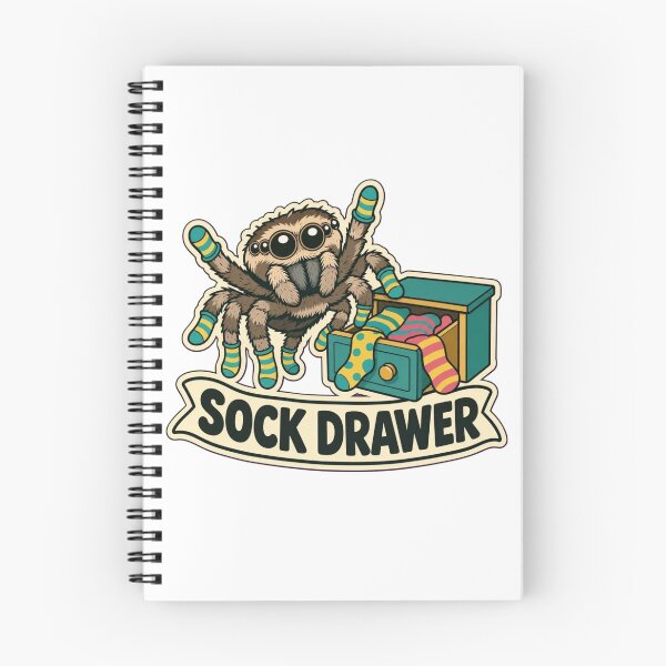 Item preview, Spider Sock Collection | Cute Jumping Spider Arachnid Doodle designed and sold by StickyGuys.