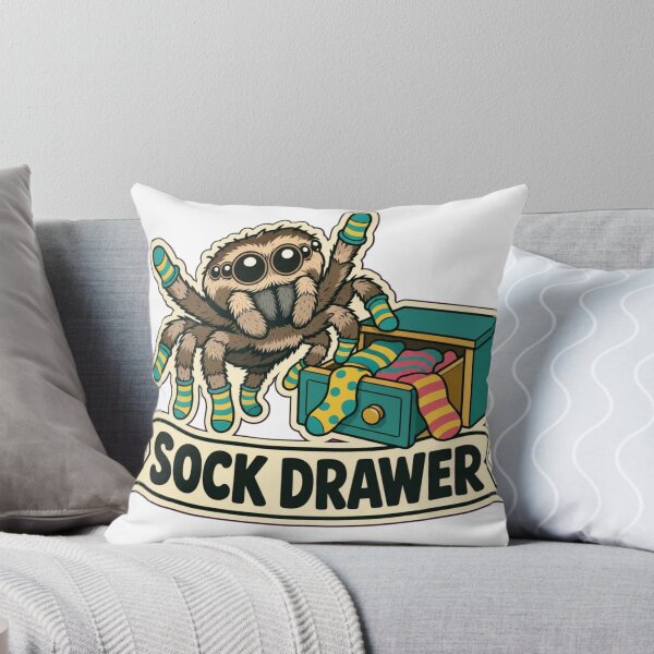 Item preview, Spider Sock Collection | Cute Jumping Spider Arachnid Doodle designed and sold by StickyGuys.