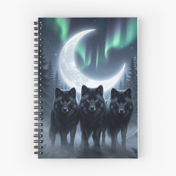 Item preview, Moonlit Wolves | Gothic Wolf Pack designed and sold by JanjjaSoulInk.