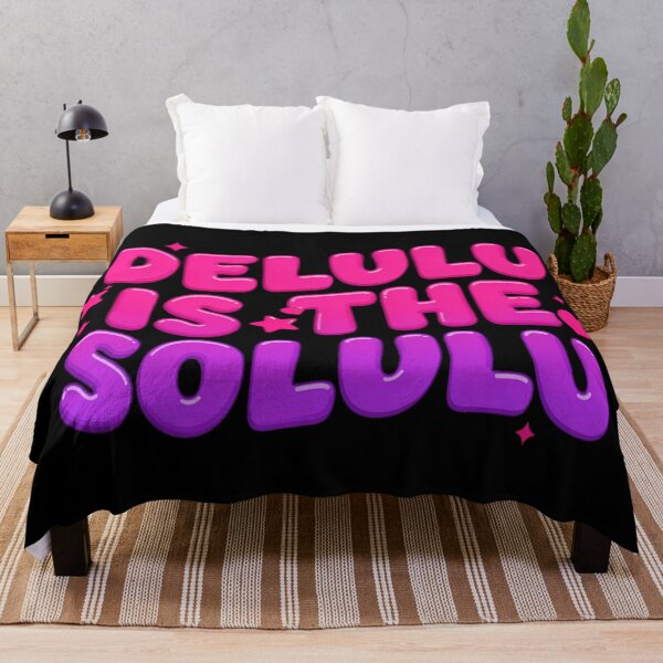 Item preview, Delulu is the Solulu Funny Gen Z Trendy Bubble Letter Design designed and sold by Barkashow.