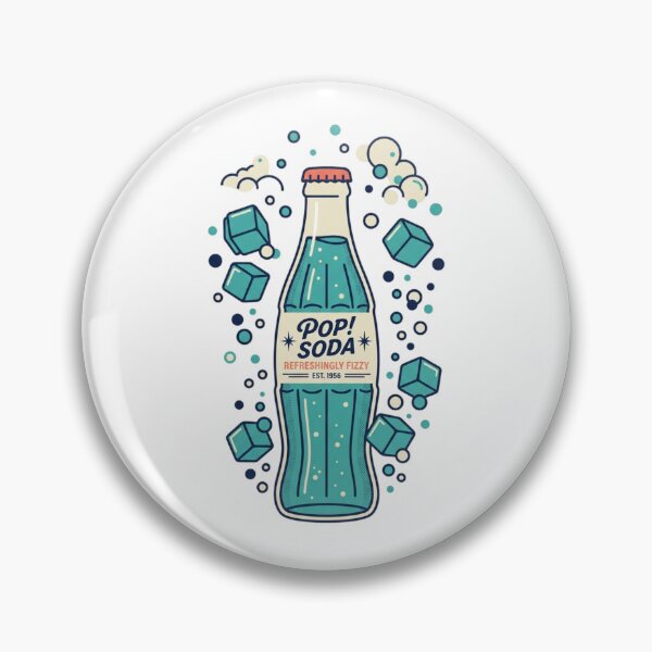 Item preview, Vintage Ice Cold Pop Soda Bottle Ice Cubes and Fizz designed and sold by ajamzbox.