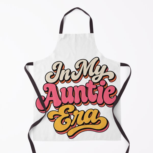 Item preview, In My Auntie Era Retro Groovy Pink Yellow Typography Graphic Tee designed and sold by TM DESIGNS AND MORE.