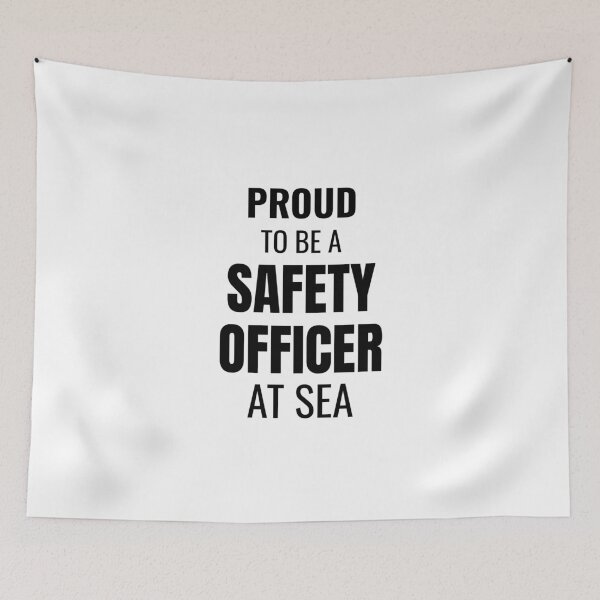 Item preview, Proud to be a Safety Officer at Sea (Black) designed and sold by ShipCrewNation.