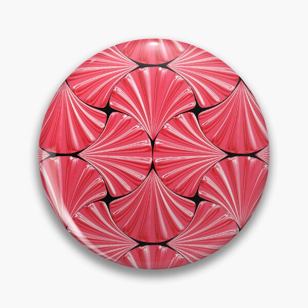 Item preview, Contemporary Modern Pink-Magenta Art Deco Shell Pattern designed and sold by DEC02.