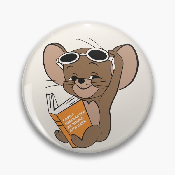 Item preview, Easily Distracted by Books and Cats designed and sold by beboplab.