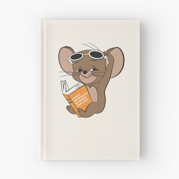 Item preview, Easily Distracted by Books and Cats designed and sold by beboplab.