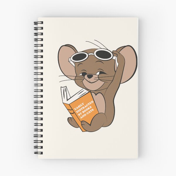 Item preview, Easily Distracted by Books and Cats designed and sold by beboplab.