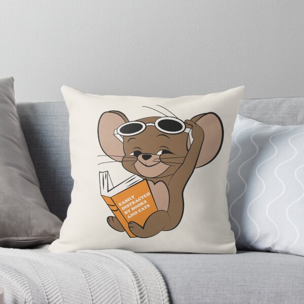 Item preview, Easily Distracted by Books and Cats designed and sold by beboplab.
