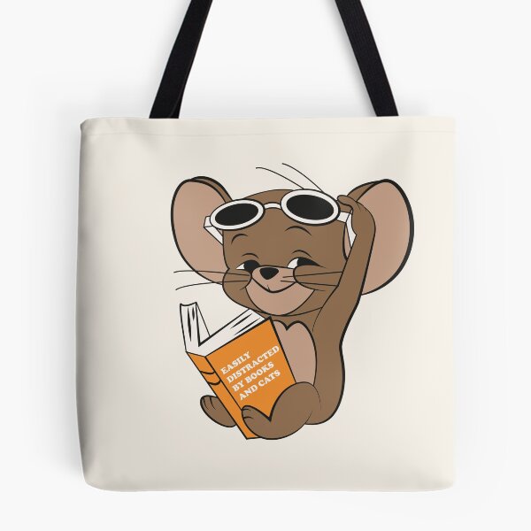 Item preview, Easily Distracted by Books and Cats designed and sold by beboplab.