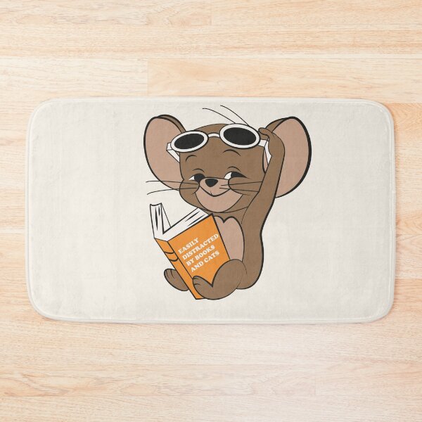 Item preview, Easily Distracted by Books and Cats designed and sold by beboplab.