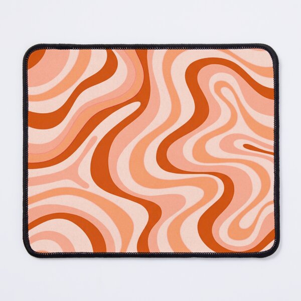 Item preview, Liquid Swirl Retro Abstract in pinks and peach tones, Light Blush, Cream, and White designed and sold by Differenceee.