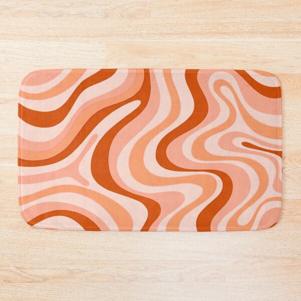 Item preview, Liquid Swirl Retro Abstract in pinks and peach tones, Light Blush, Cream, and White designed and sold by Differenceee.