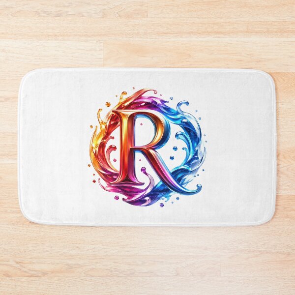 Item preview, AquaFlare Chromaflow Letter R designed and sold by BlissBlvdShop.