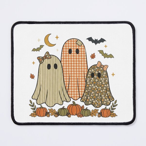 Item preview, Retro Patterned Fall Ghosts and Pumpkins designed and sold by abdelski.