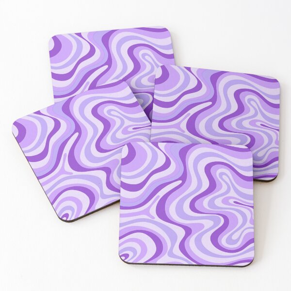 Item preview,  Liquid Swirl Retro Abstract in purple tones, Cream, and White designed and sold by Differenceee.