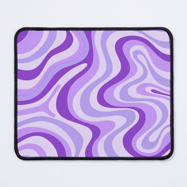 Item preview, Liquid Swirl Retro Abstract in purple tones, Cream, and White designed and sold by Differenceee.