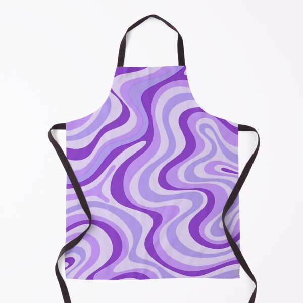 Item preview, Liquid Swirl Retro Abstract in purple tones, Cream, and White designed and sold by Differenceee.