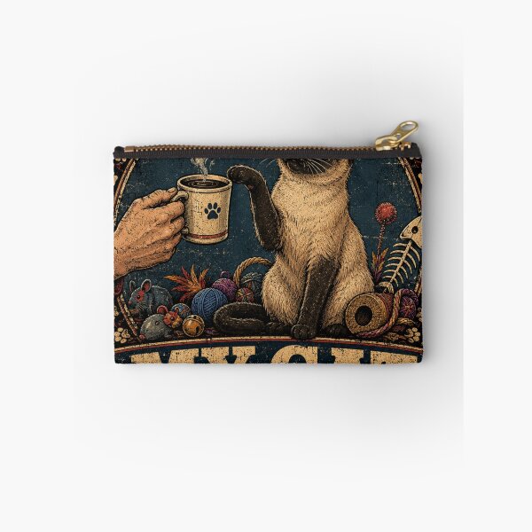 Item preview, Siamese Cat King Coffee Staff Funny Pet T-Shirt designed and sold by Retro Rascals Co..