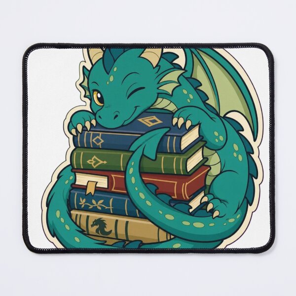 Item preview, Book Hoard Wyrm | Book Dragon Reading Bookish Fantasy designed and sold by StickyGuys.