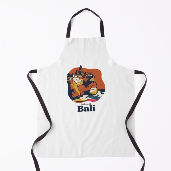 Item preview, Bali Uluwatu Temple Bold Retro Graphic Travel Art designed and sold by Inkworksbyshery.