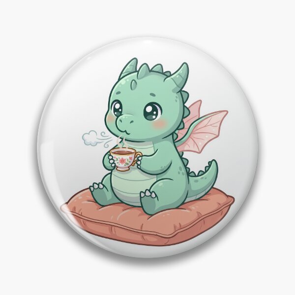 Item preview, Cute Kawaii Tea Dragon Baby Drinking Tea designed and sold by DavidN2026.