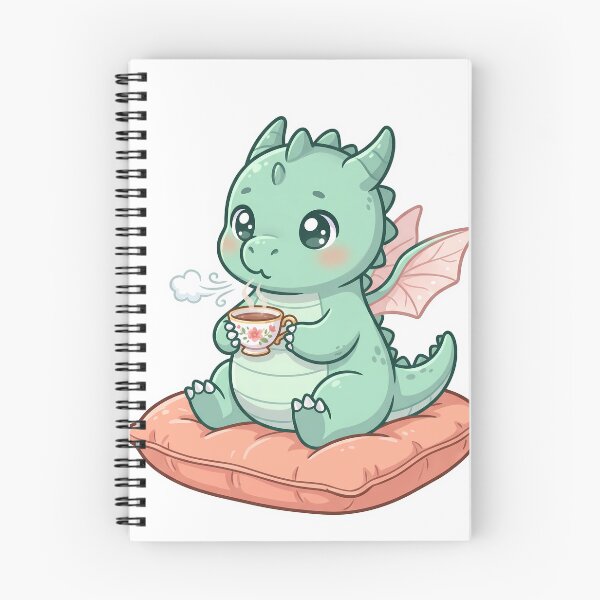 Item preview, Cute Kawaii Tea Dragon Baby Drinking Tea designed and sold by DavidN2026.
