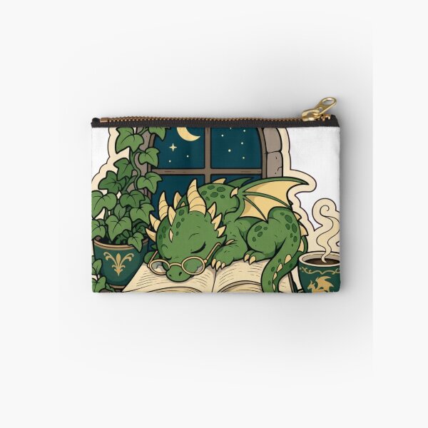 Item preview, Library Dragon Nap | Book Dragon Reading Bookish Fantasy designed and sold by StickyGuys.