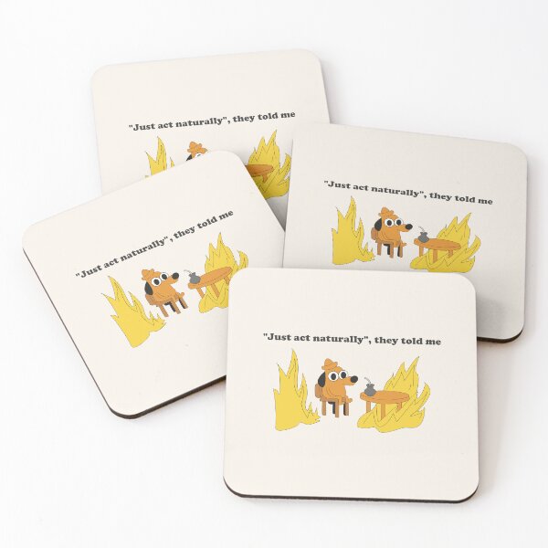 Item preview, Trying to Act Natural Funny Cartoon Dog designed and sold by beboplab.