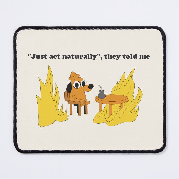 Item preview, Trying to Act Natural Funny Cartoon Dog designed and sold by beboplab.